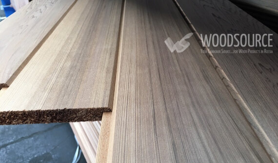 Имитация Бруса из Канадского Красного Кедра 17,5х137мм - Темный тон